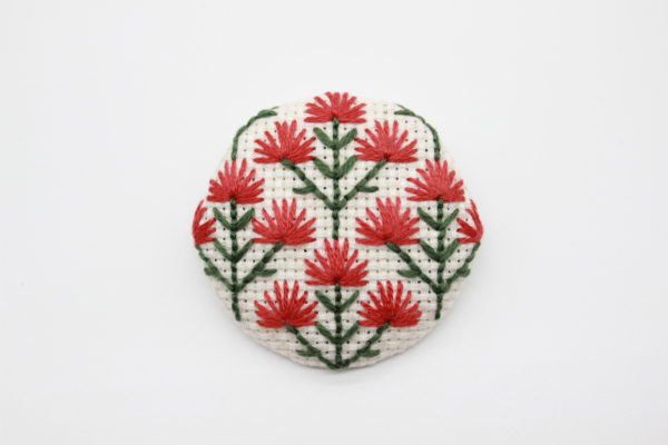 embroidery brooch