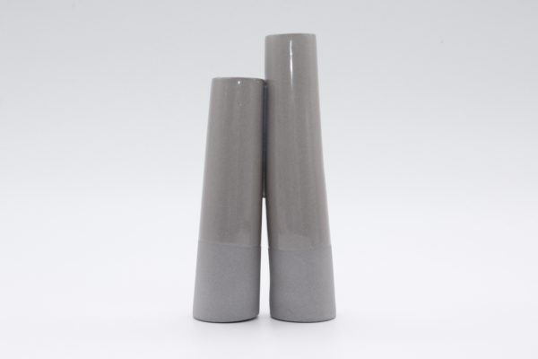 twin vase  gray - 画像 (2)