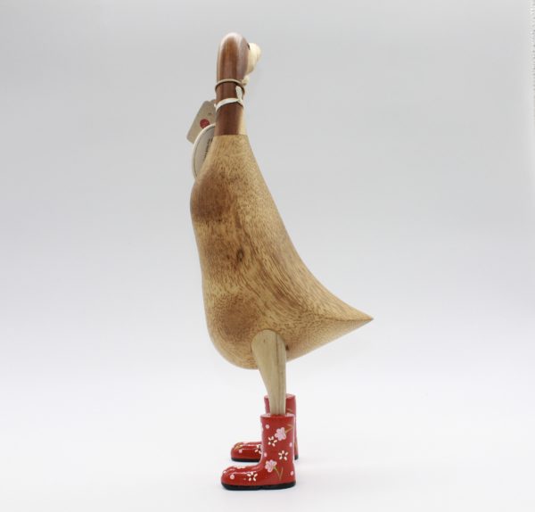 natural finish ducklet red boots (l) - 画像 (2)