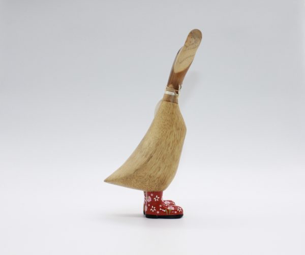 natural finish ducklet red boots (m) - 画像 (4)